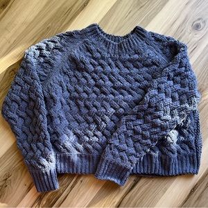 Woven Crew Sweater